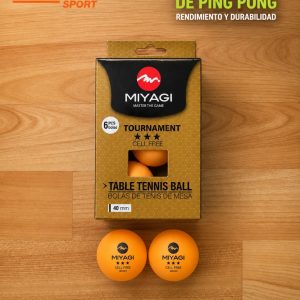 🏓 BOLA-PELOTAS DE TENIS DE MESA 3★ TOURNAMENT PING PONG MIYAGI