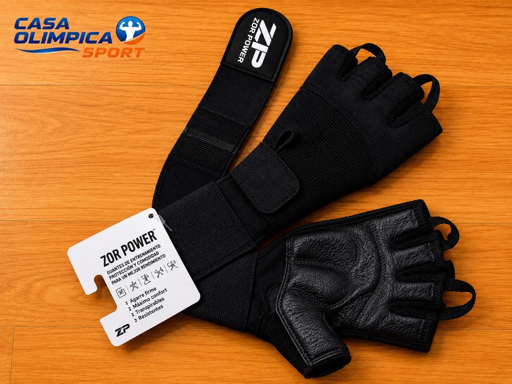 💪 Guante ZP con Muñequera — Soporte, Agarre y Protección Total