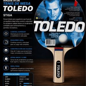 🏓 RAQUETA DE PING PONG STIGA TOLEDO