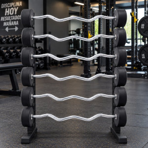 🏋️ Barra Sellada Curva Premium — Fuerza, Comodidad y Durabilidad Superior